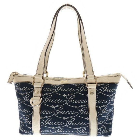 Gucci Canvas Tote Bag Indigo White - Picture 1 of 5